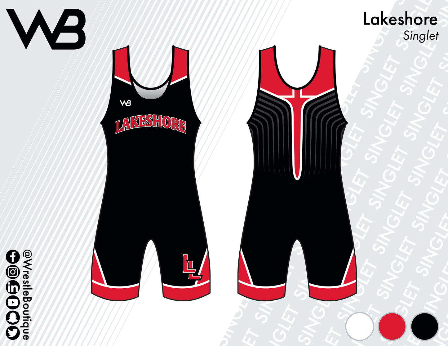 Lakeshore Wrestling Singlet - Wrestle Boutique